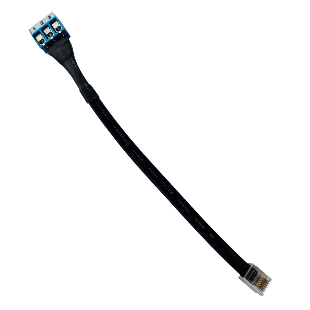 3 Way Terminal to RJ12 Connector